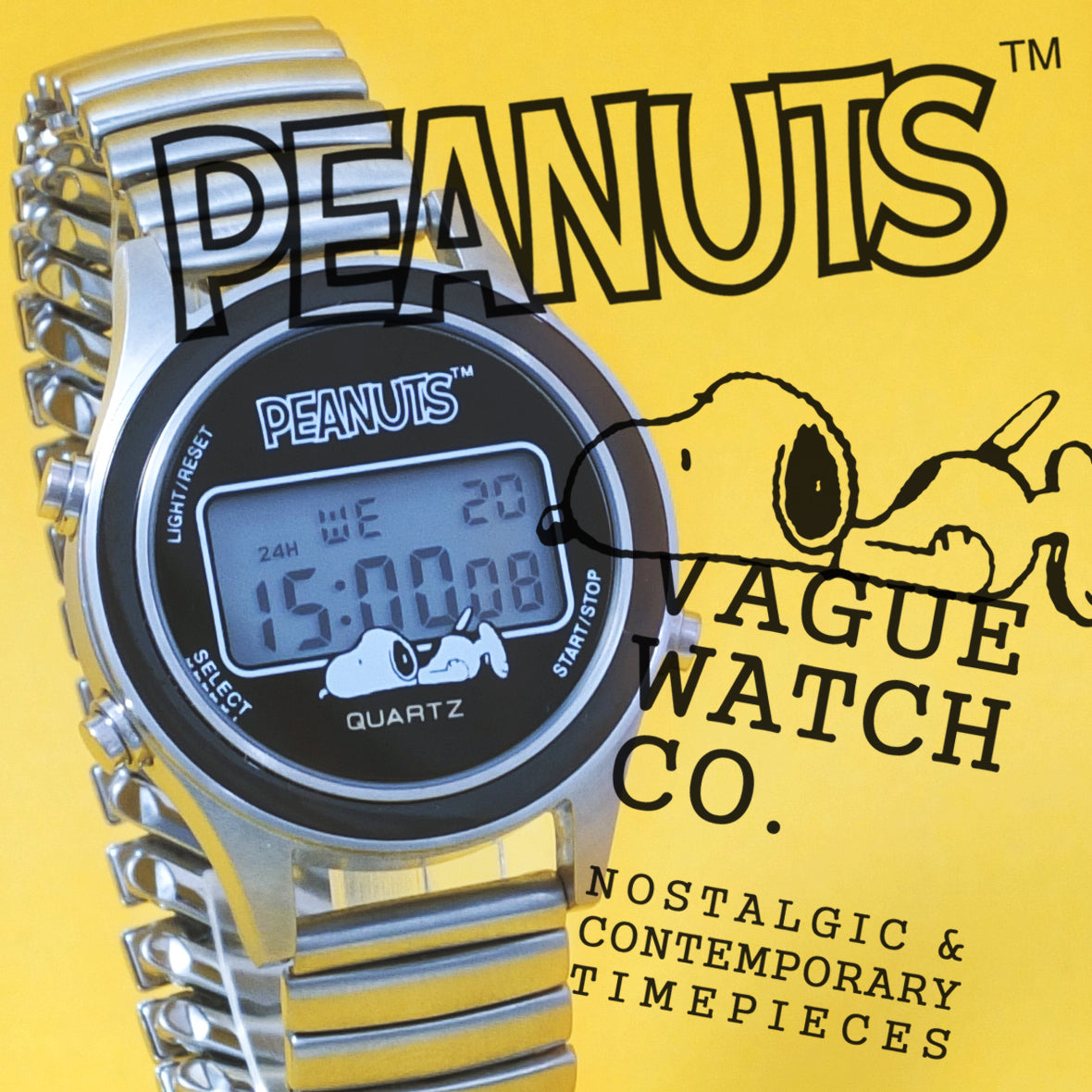 Snoopy Digital Watch “ DG2000 Extension – VAGUE WATCH CO.